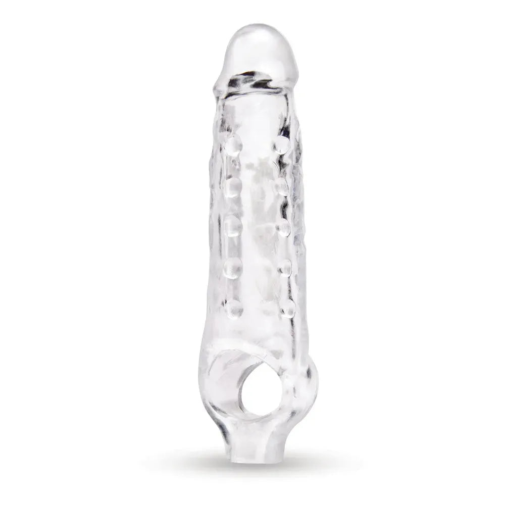 Size Up 1 Inch See-Thru Stretch Penis Extender - Take A Peek