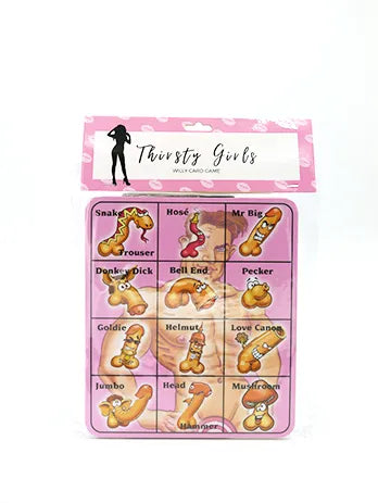 Thirsty Girls - Willy Bingo Playing Cards Game - Take A Peek