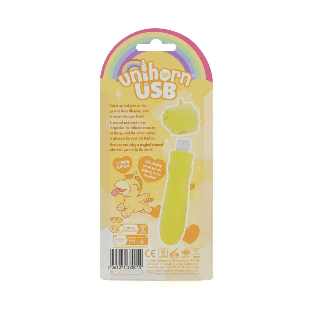 Unihorn - USB Bullet - Bean Blossom - USB Rechargeable Vibrating Bullet - Take A Peek