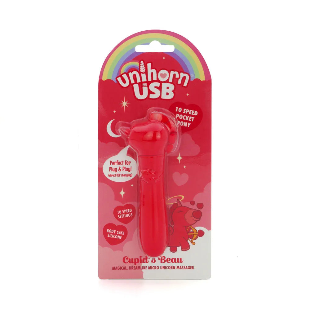 Unihorn - USB Bullet - Cupid's Beau - USB Rechargeable Vibrating Bullet - Take A Peek