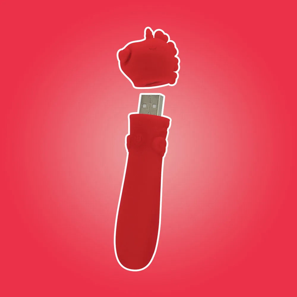 Unihorn - USB Bullet - Cupid's Beau - USB Rechargeable Vibrating Bullet - Take A Peek