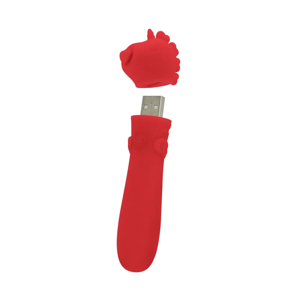 Unihorn - USB Bullet - Cupid's Beau - USB Rechargeable Vibrating Bullet - Take A Peek