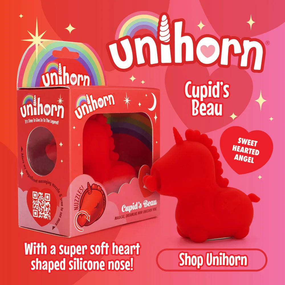 Unihorn - Cupid's Beau - USB Rechargeable Heart Nosed Stimulator - Take A Peek