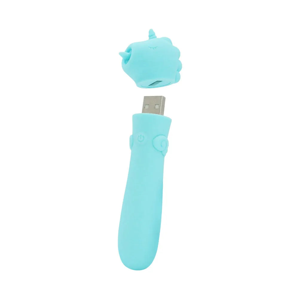 Unihorn - USB Bullet - Mount'n Peak - Teal USB Rechargeable Vibrating Bullet - Take A Peek