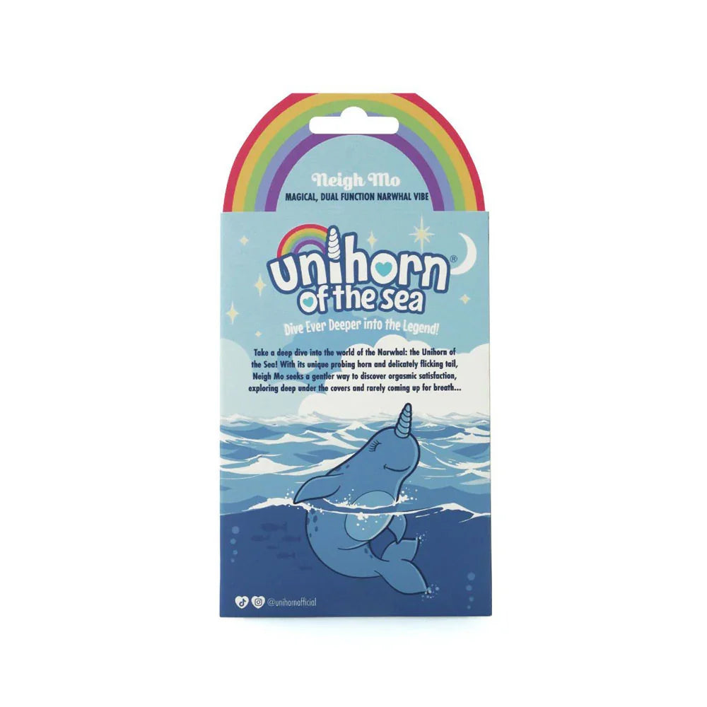 Unihorn of the Sea - Neigh Mo - The Narwhal - USB Rechargeable Dual Motor Stimulator - Take A Peek
