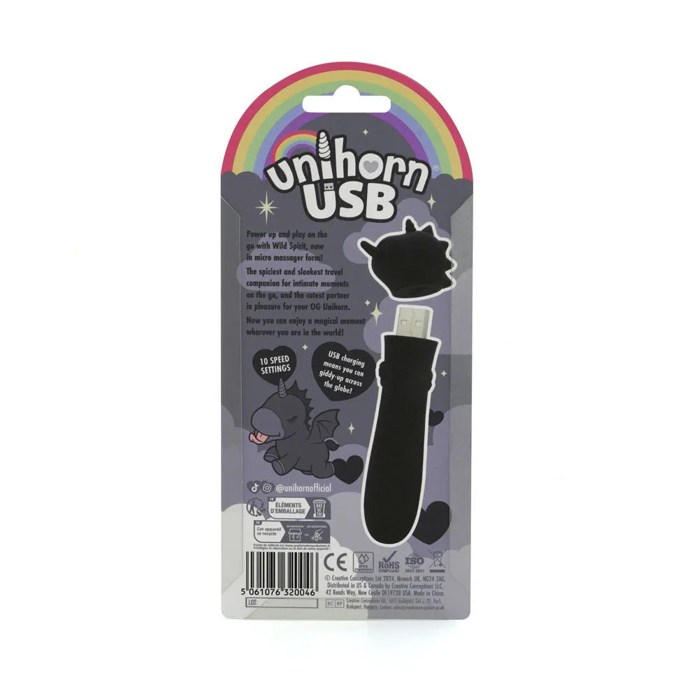 Unihorn - USB Bullet - Wild Spirit - USB Rechargeable Vibrating Bullet - Take A Peek