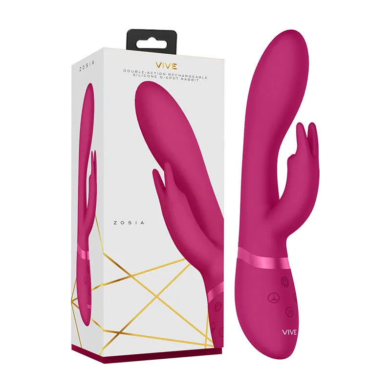 Vive Zosia - 21.3 cm USB Rechargeable Rabbit Vibrator - Take A Peek