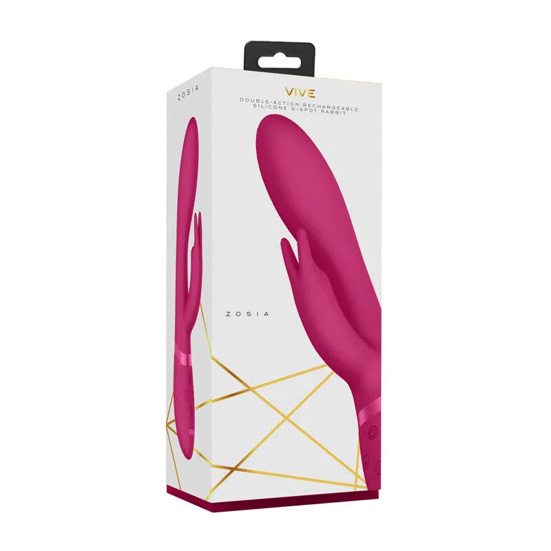 Vive Zosia - 21.3 cm USB Rechargeable Rabbit Vibrator - Take A Peek