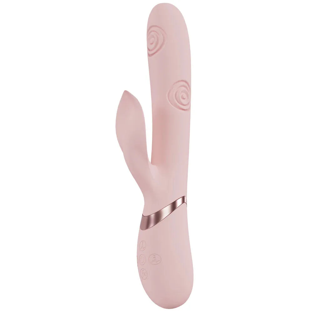 VIVE Fronda - - 25 cm USB Rechargeable Tapping Rabbit Vibrator - Take A Peek