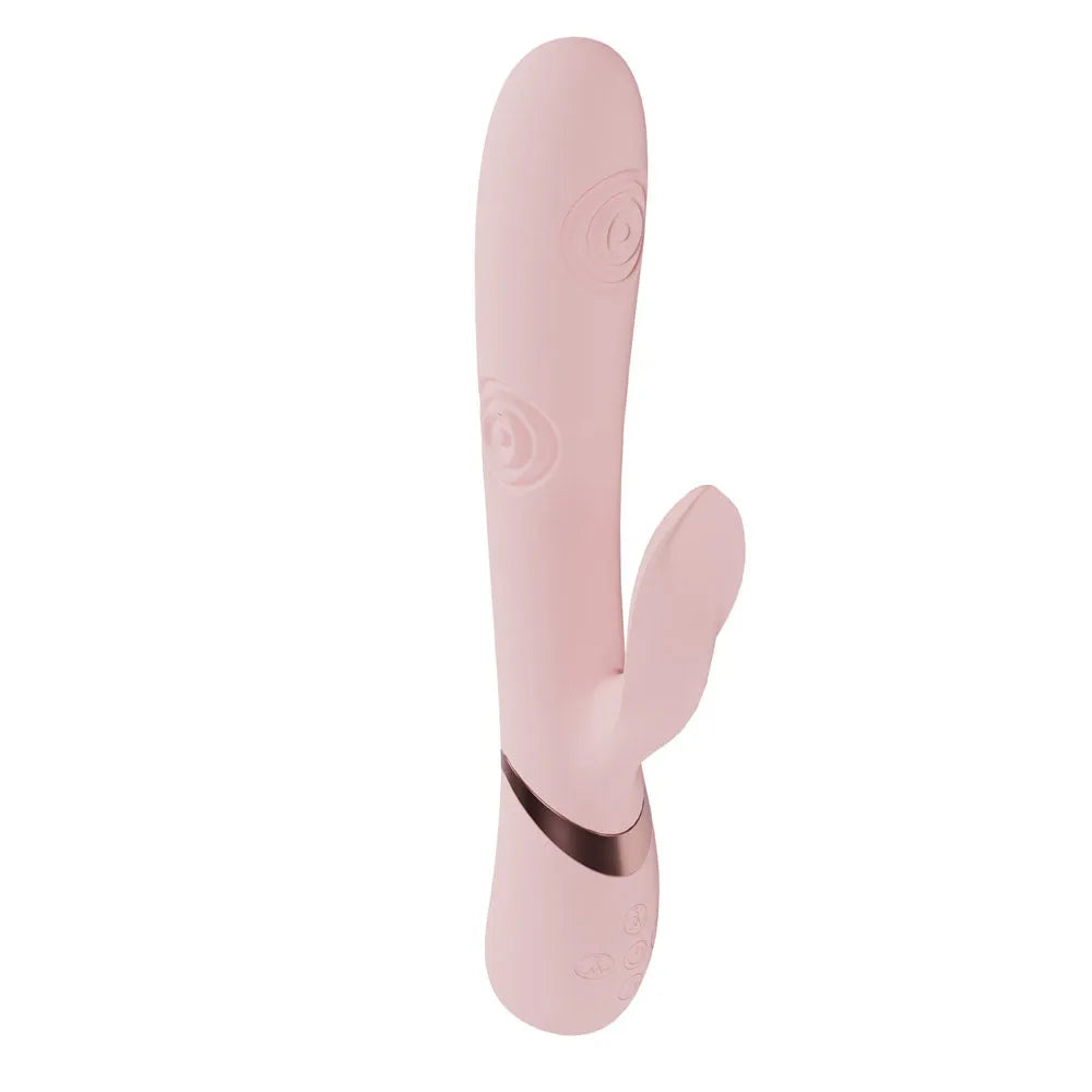 VIVE Fronda - - 25 cm USB Rechargeable Tapping Rabbit Vibrator - Take A Peek