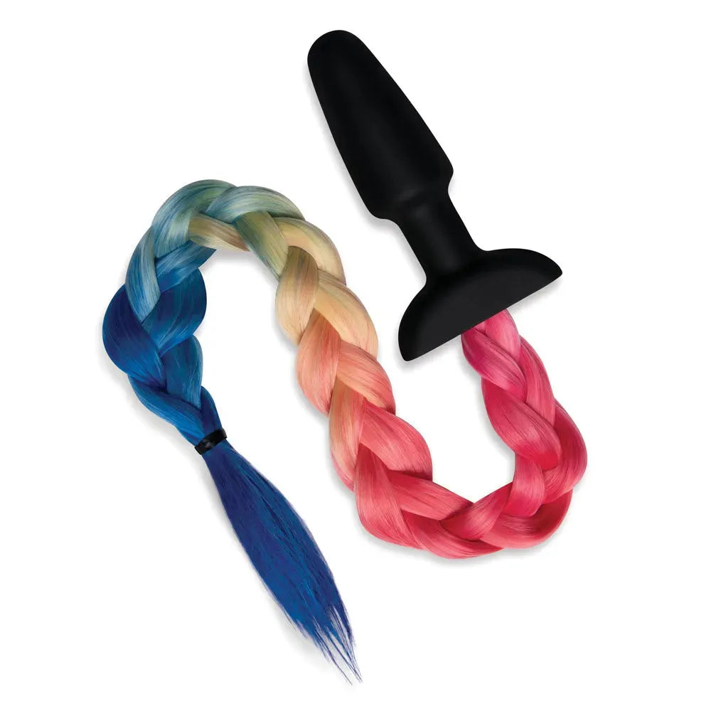WhipSmart Furry Tales Silicone Rainbow Tail - Take A Peek