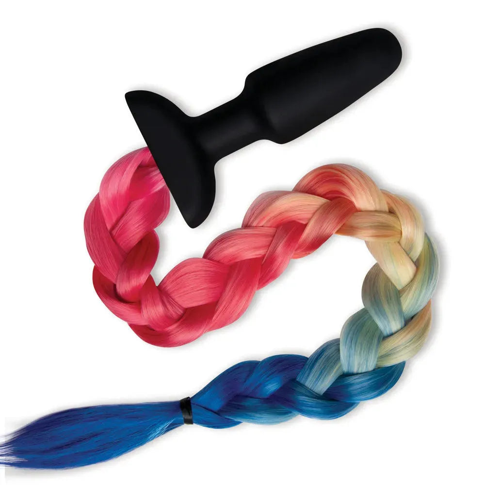 WhipSmart Furry Tales Silicone Rainbow Tail - Take A Peek