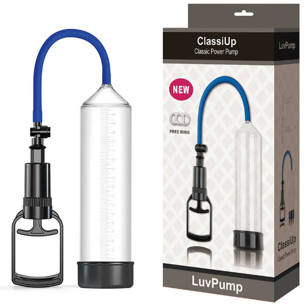 LuvPump ClassiUp Classic Power Pump - Large - Penis Pump - Take A Peek