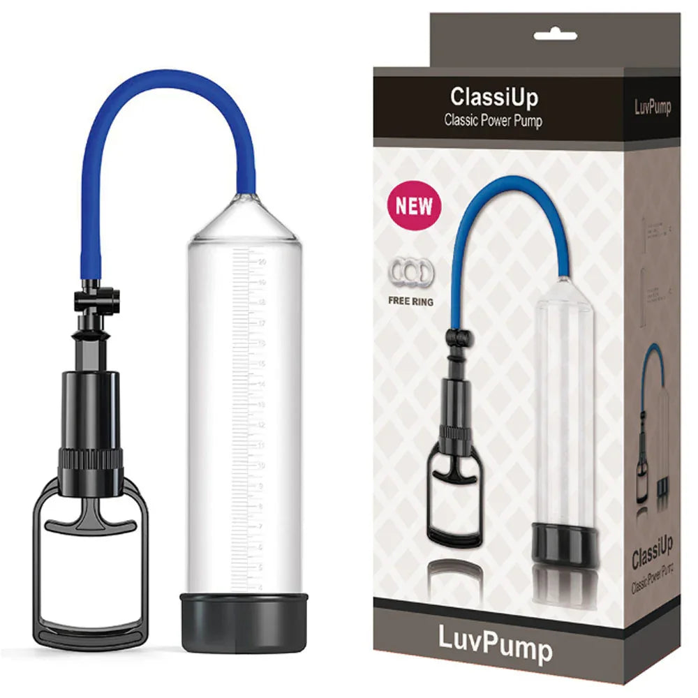 LuvPump ClassiUp Classic Power Pump - Medium - Penis Pump - Take A Peek