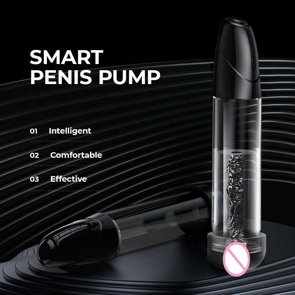 LuvPump Smart Penis Pump - USB Rechargeable 2-in-1 Automatic Penis Pump - Take A Peek