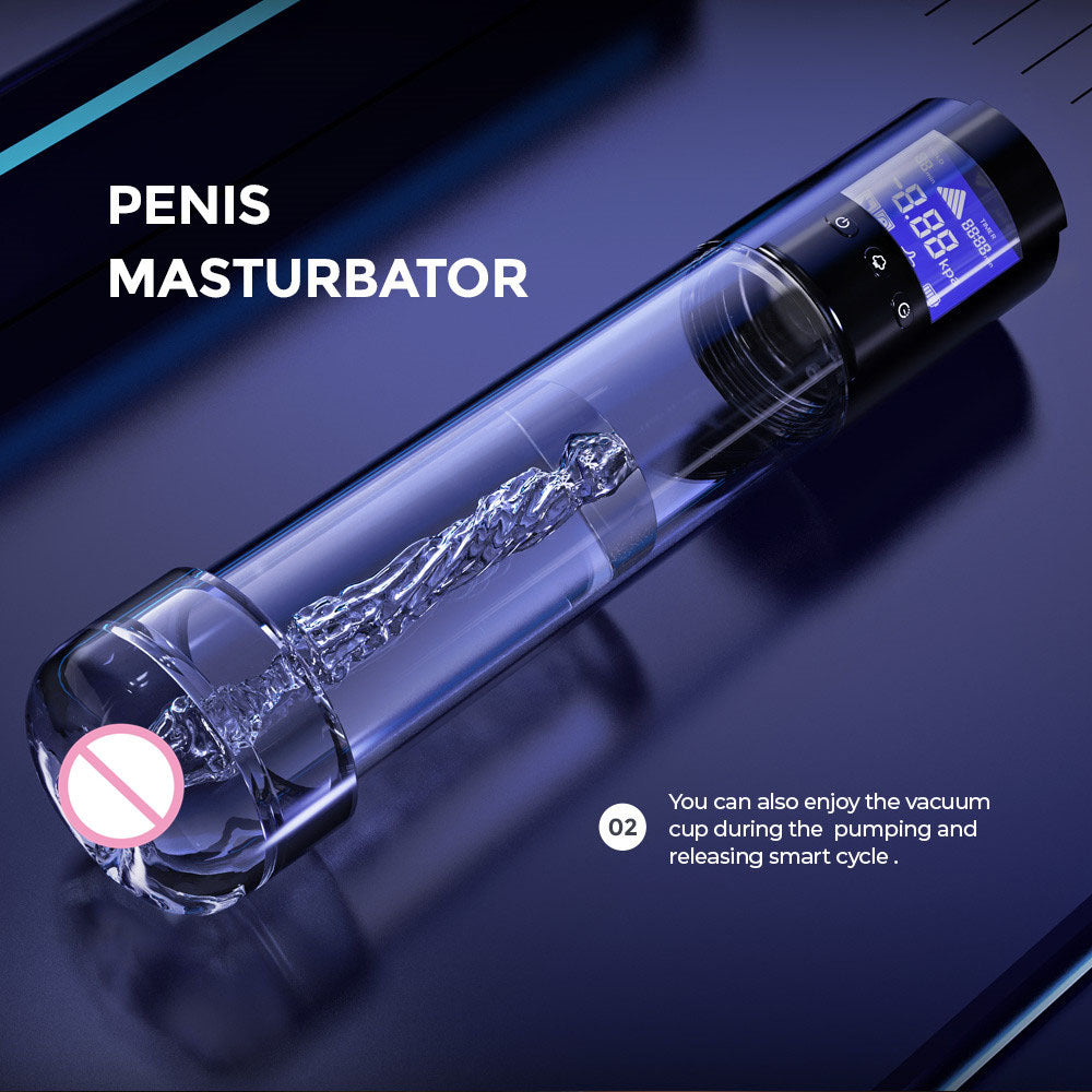 LuvPump Smart Penis Pump - USB Rechargeable Automatic Penis Pump - Take A Peek