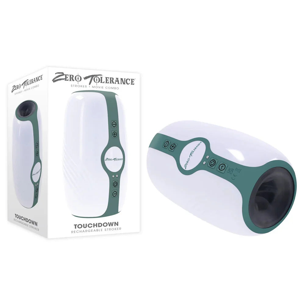 Zero Tolerance TOUCHDOWN - 15 cm USB Rechargeable Vibrating & Tightening Stroker - Take A Peek