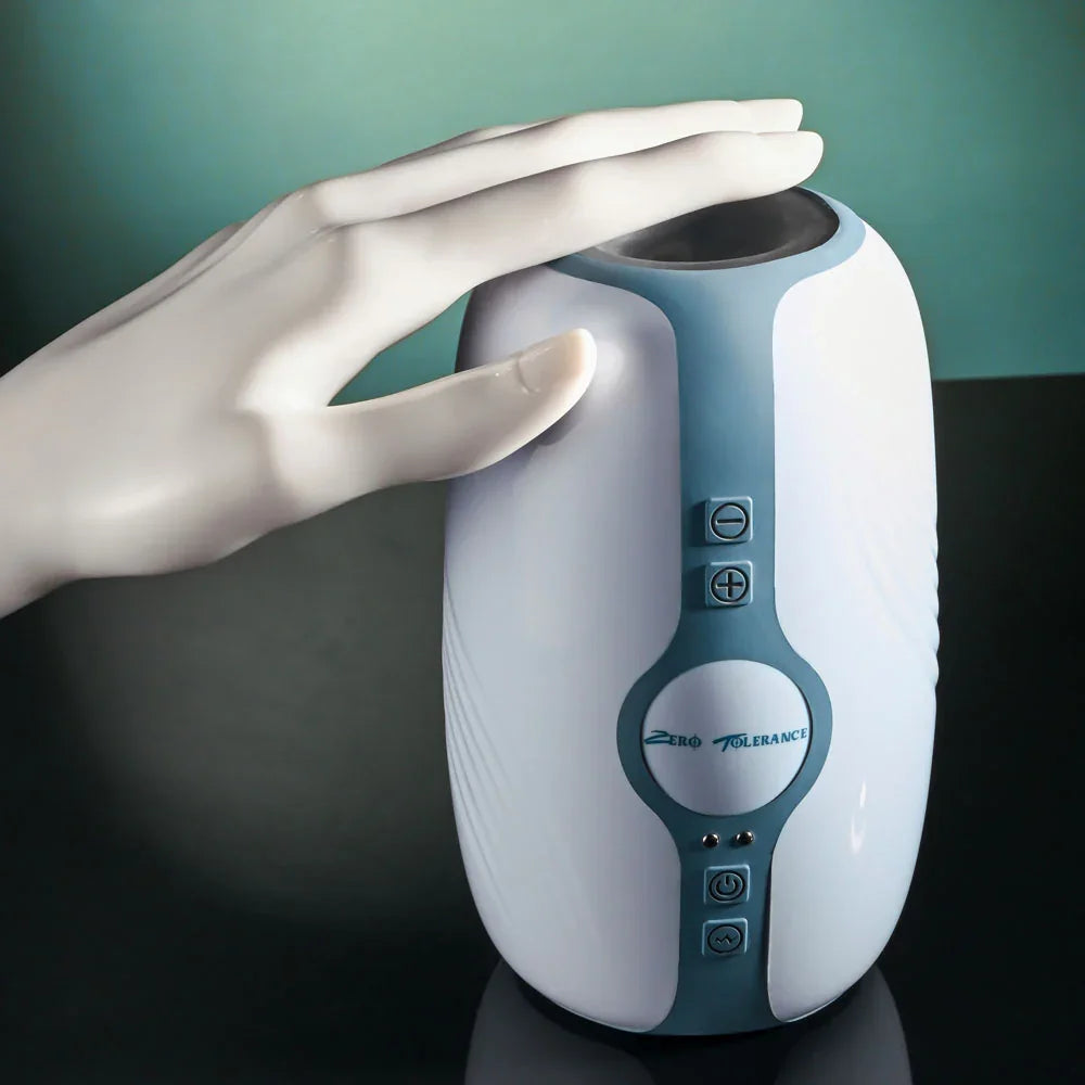 Zero Tolerance TOUCHDOWN - 15 cm USB Rechargeable Vibrating & Tightening Stroker - Take A Peek