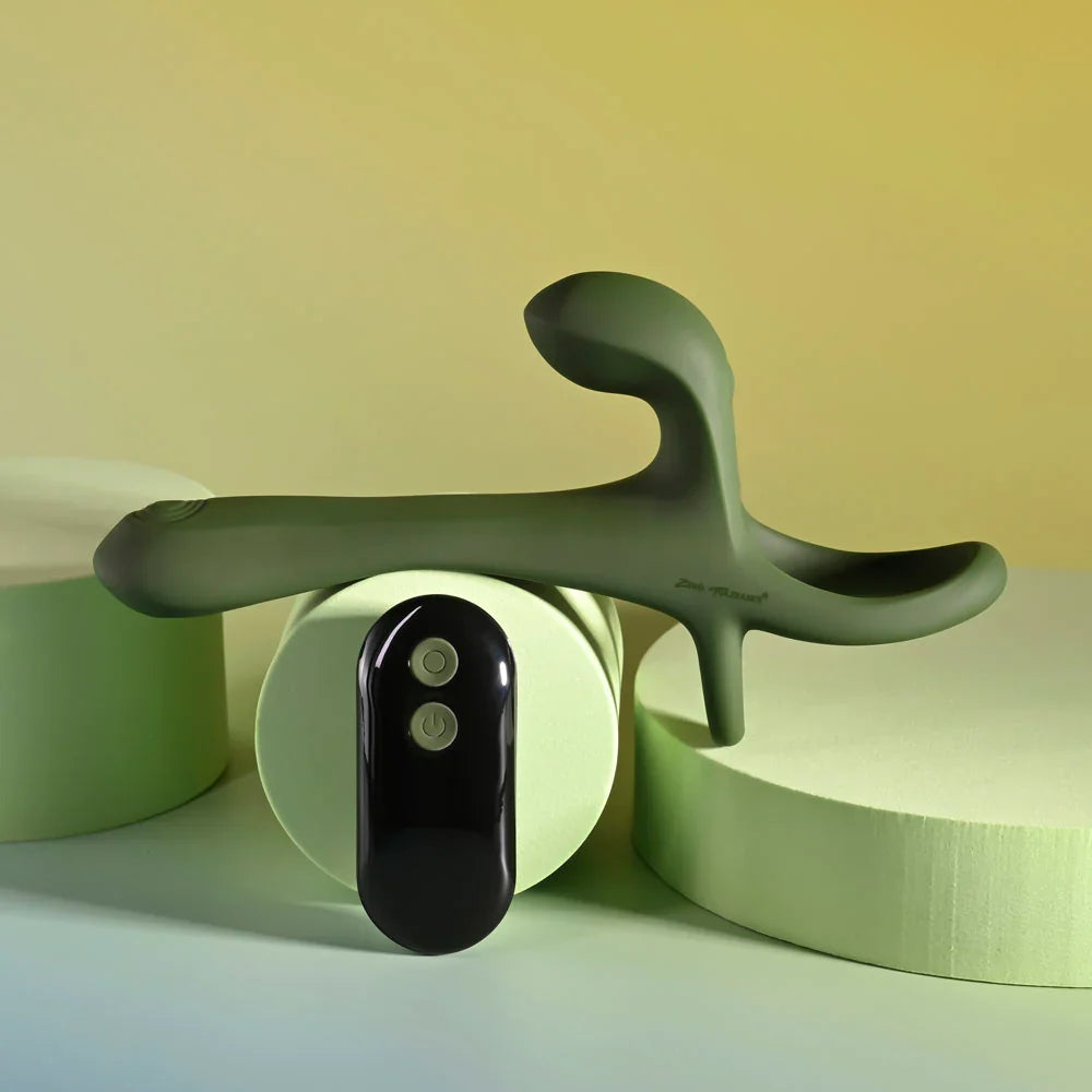 Zero Tolerance STRAP, TAP & GO - USB Rechargeable Vibrating & Tapping Penis Sleeve with Wireless Remote - Take A Peek