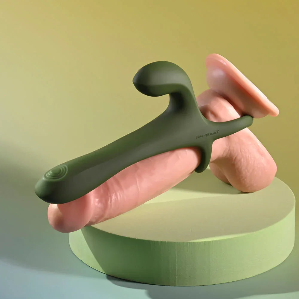 Zero Tolerance STRAP, TAP & GO - USB Rechargeable Vibrating & Tapping Penis Sleeve with Wireless Remote - Take A Peek