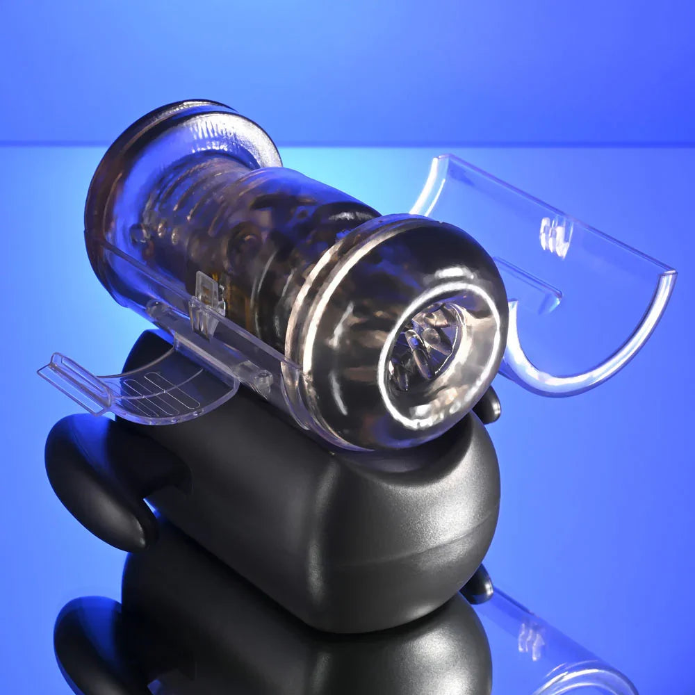 Zero Tolerance HOLD ME TIGHT - USB Rechargeable Vibrating Auto Stroker with Phone Holder - Take A Peek