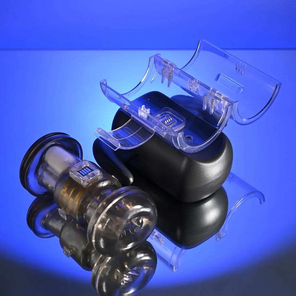 Zero Tolerance HOLD ME TIGHT - USB Rechargeable Vibrating Auto Stroker with Phone Holder - Take A Peek