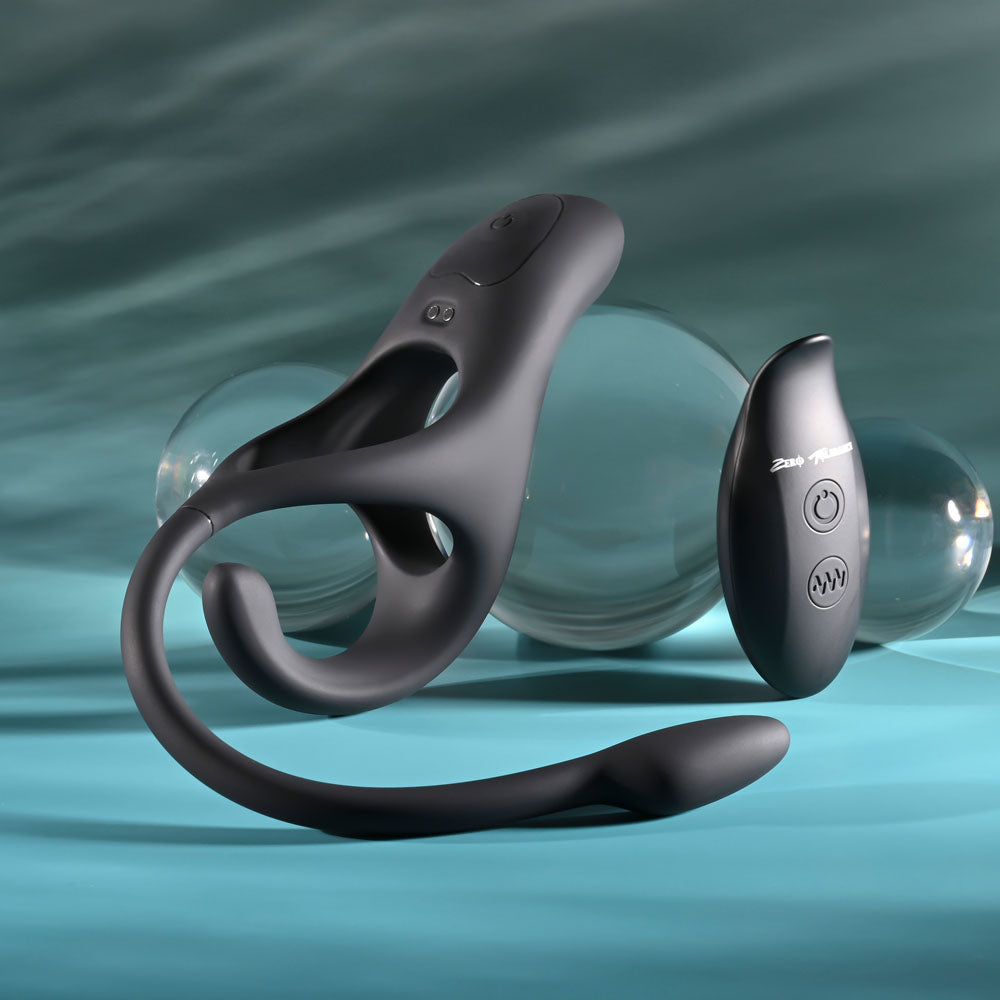 Zero Tolerance ALL THE BASES - USB Rechargeable Vibrating Cock Ring with Wireless Remote - Take A Peek