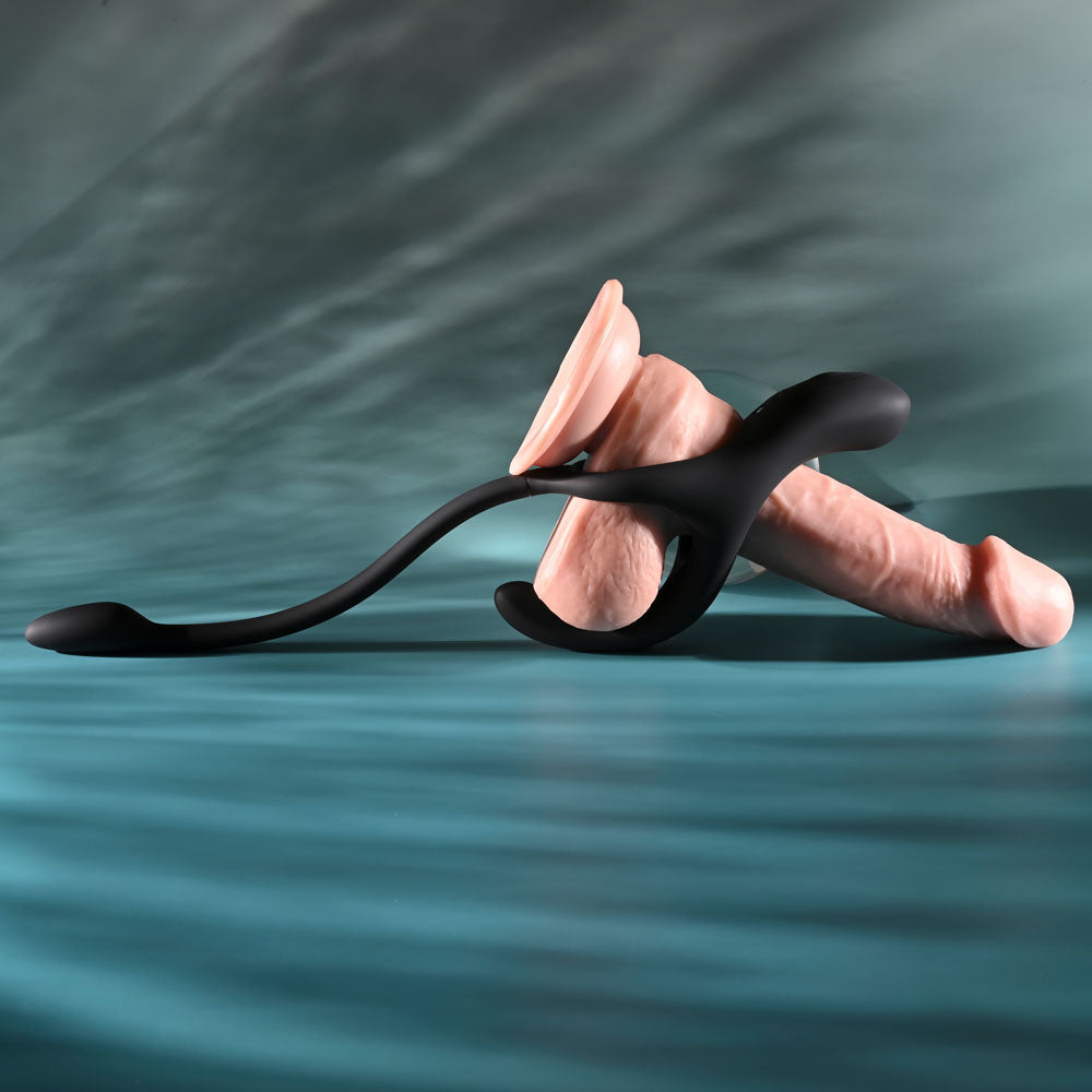 Zero Tolerance ALL THE BASES - USB Rechargeable Vibrating Cock Ring with Wireless Remote - Take A Peek