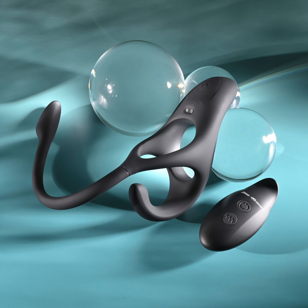 Zero Tolerance ALL THE BASES - USB Rechargeable Vibrating Cock Ring with Wireless Remote - Take A Peek
