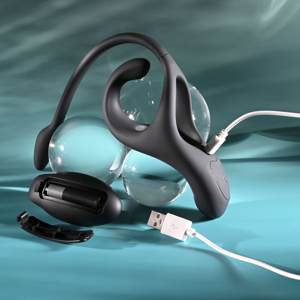 Zero Tolerance ALL THE BASES - USB Rechargeable Vibrating Cock Ring with Wireless Remote - Take A Peek
