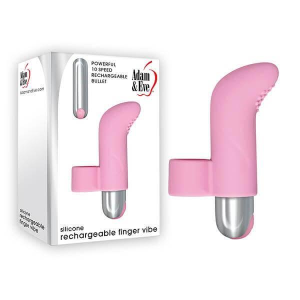 Adam & Eve Silicone Rechargeable Finger Vibe - Take A Peek