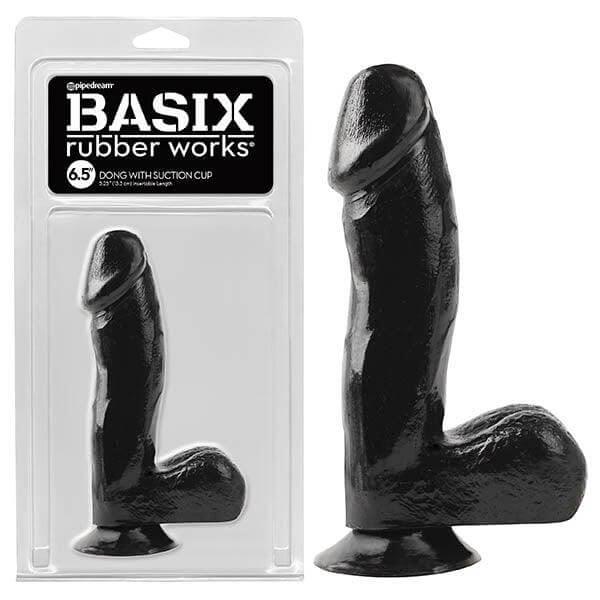 Basix Rubber Works 6.5'' Dong With Suction Cup - Take A Peek