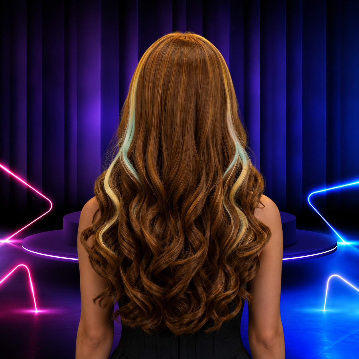 Premium lace front wig for drag queens in Australia with natural hairline and volume.