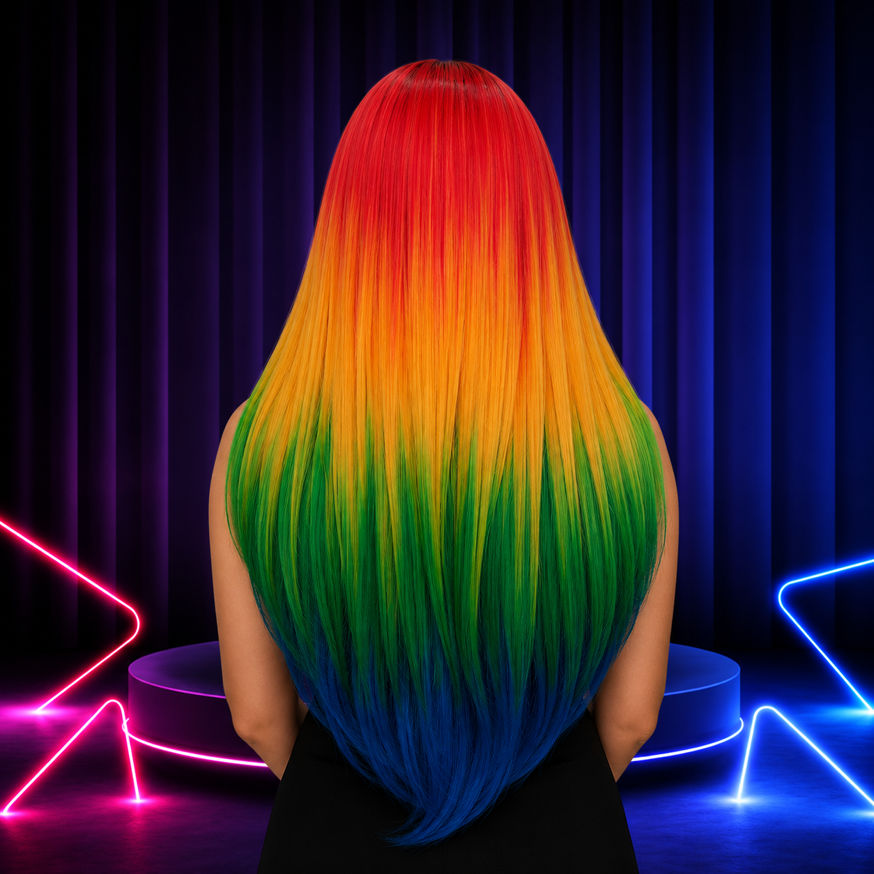 Premium lace front wig for drag queens in Australia with natural hairline and volume.