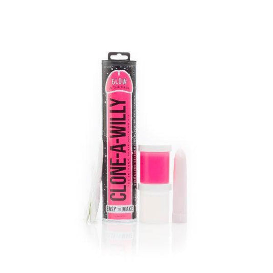 Clone a Willy Glow in the Dark Hot Pink - Take A Peek