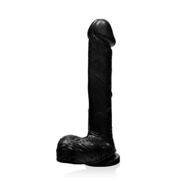 Cock w/ Balls and Suction Black 8in - Take A Peek