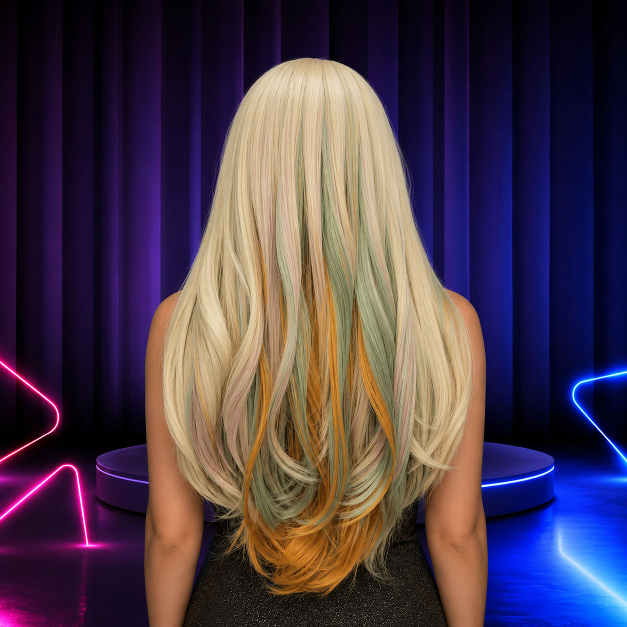 Premium lace front wig for drag queens in Australia with natural hairline and volume.
