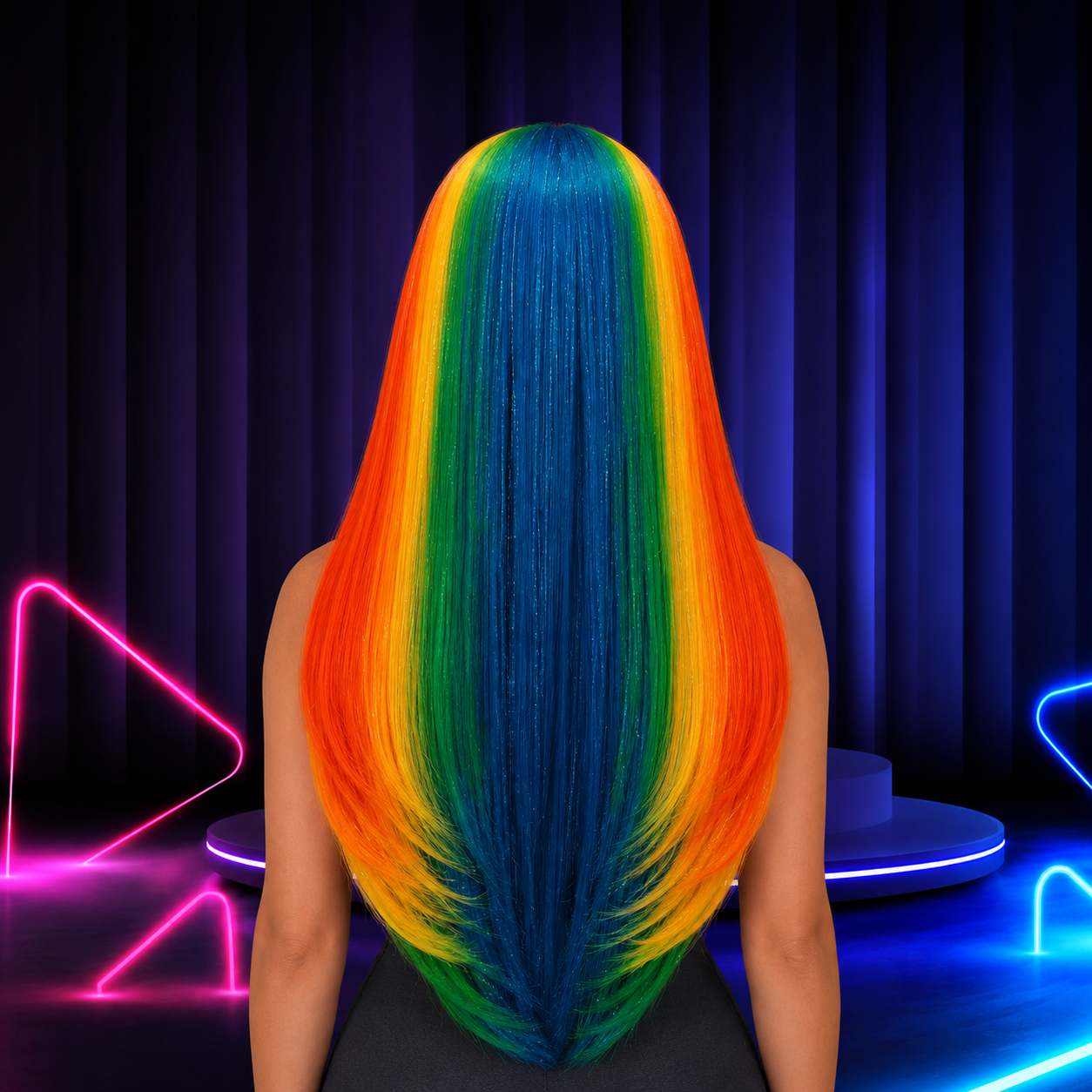 Premium lace front wig for drag queens in Australia with natural hairline and volume.