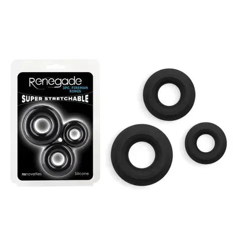 Renegade 3pc Fireman Rings - - Take A Peek