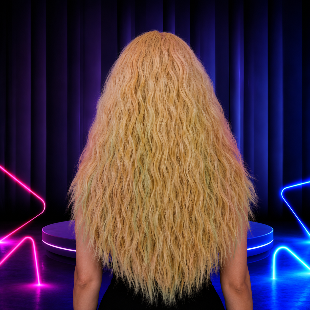 Premium lace front wig for drag queens in Australia with natural hairline and volume.