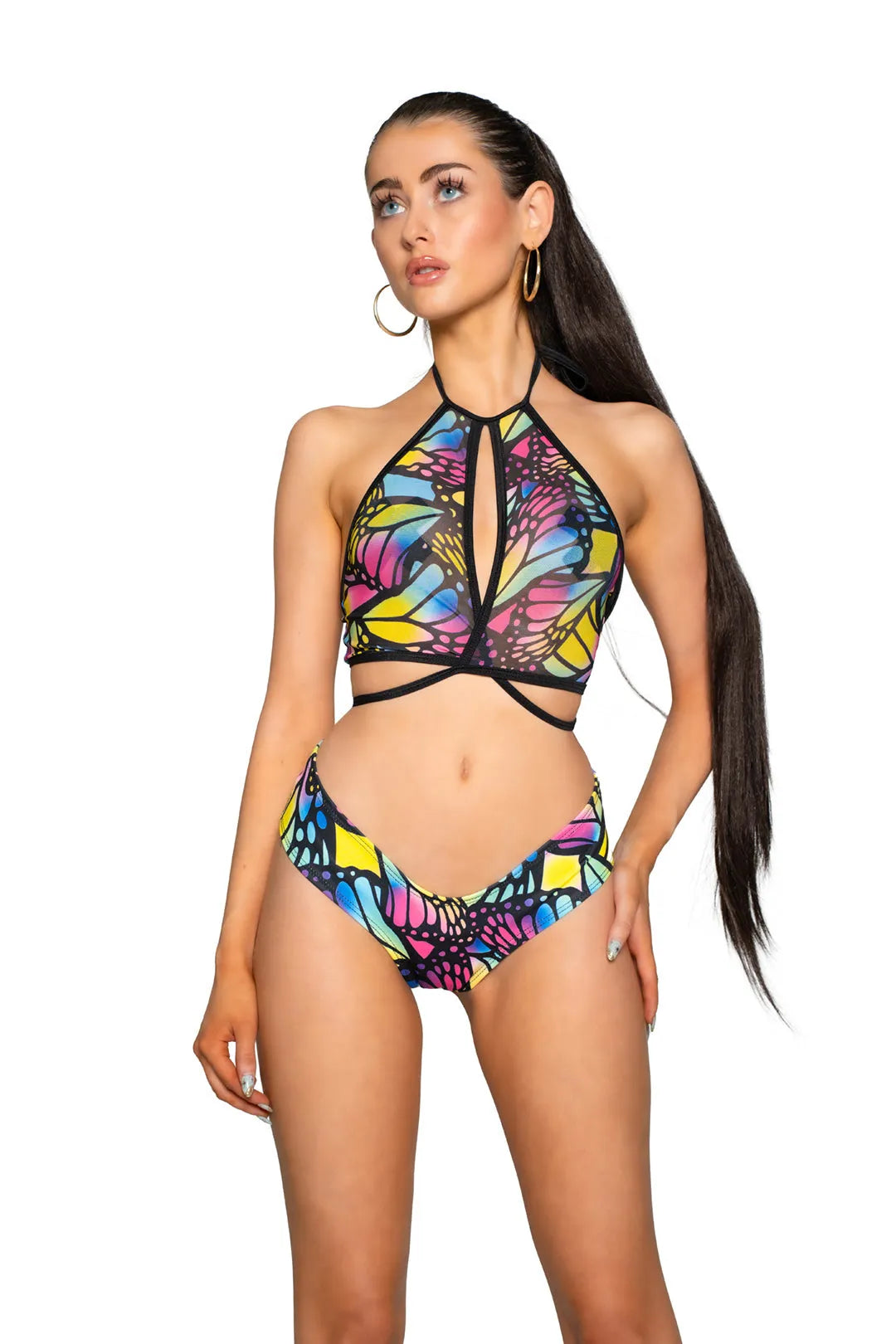 JR161 - Mesh Wrap Halter - Take A Peek