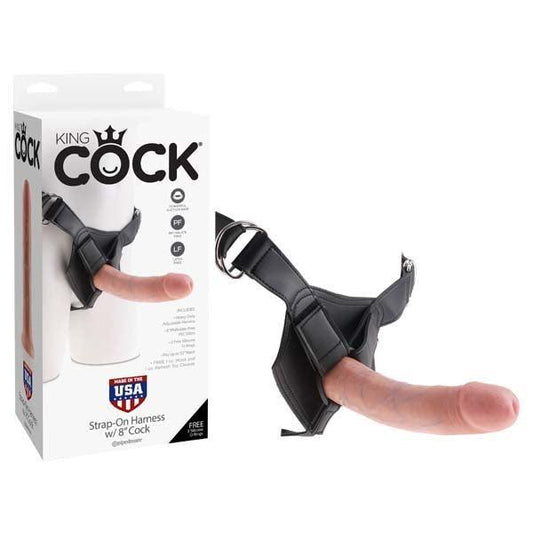 King Cock Strap-on Harness With 8'' Cock - Take A Peek