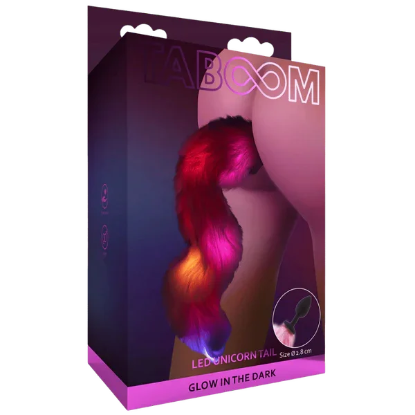Unicorn Tail & Buttplug LED (Black) - Take A Peek