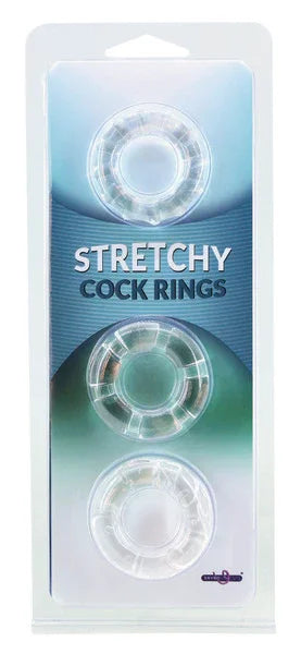 Stretchy Cockrings (Clear) - Take A Peek