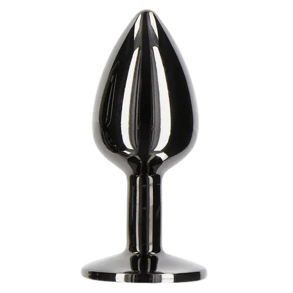 Butt Plug With Diamond Jewel S (Black) - Take A Peek