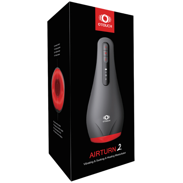 AIRTURN 2 - Masturbator with OLED Display & Heating 6 Vib & 5 Suction-4897127060101