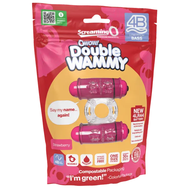 Double Wammy 4B Low Pitch Bass (Strawberry)-4BDW-ST