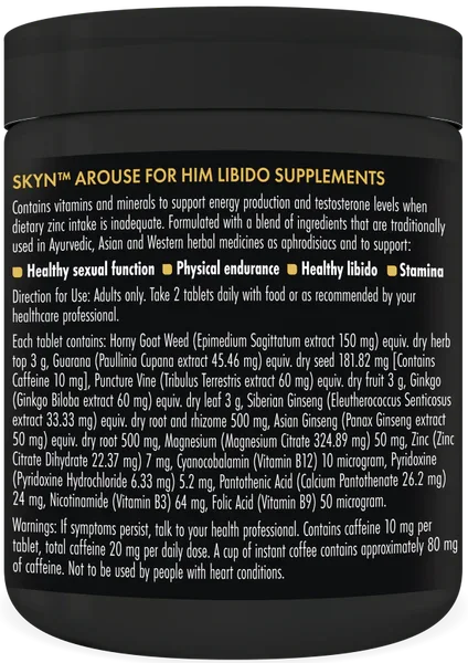 Arouse For Him - Libido Supplements (60 Tablets) - Take A Peek