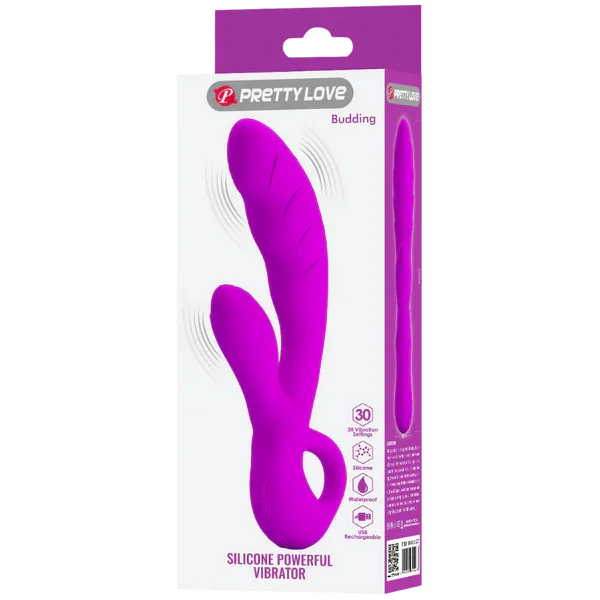 Silicone Powerful Vibrator - Budding (Purple) - Take A Peek