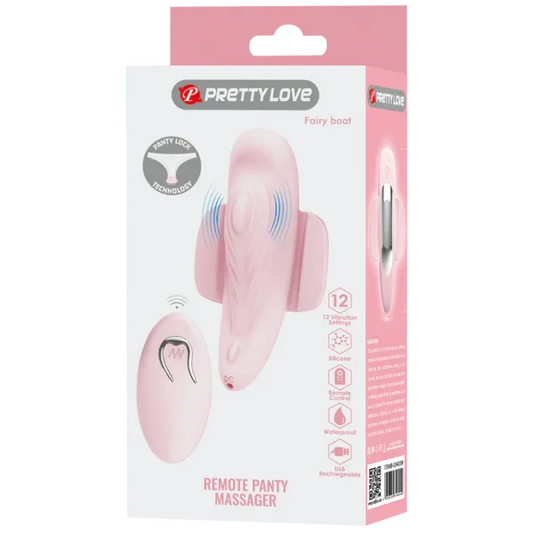 Remote Panty Massager -Fairy Boat (Pink) - Take A Peek